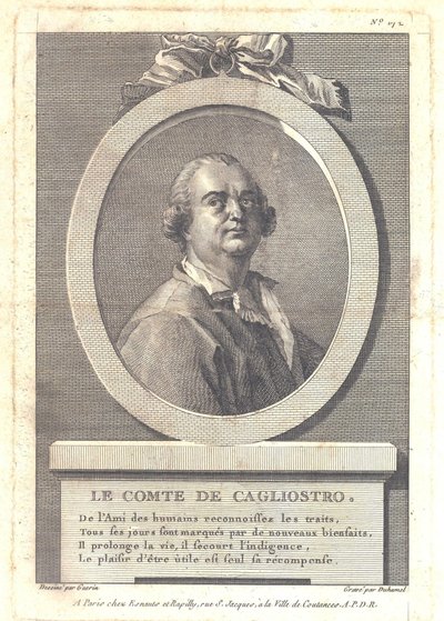Conde Alessandro di Cagliostro 1743-1795 de Henri Louis Duhamel du Monceau