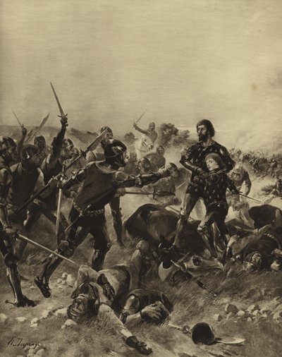 Batalla de Poitiers, 1356 de Henri Louis Dupray
