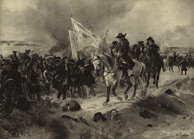 Batalla de Ramillies, 1706 (grabado) de Henri Louis Dupray