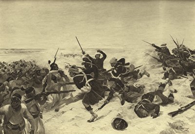 Batalla de Tel el-Kebir, 1882 (grabado) de Henri Louis Dupray