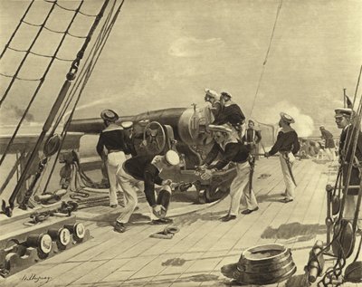 Bombardeo de Alejandría, 1882 de Henri Louis Dupray