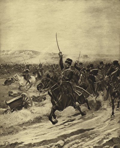 Carga de la Brigada Ligera, Batalla de Balaclava, 1854 de Henri Louis Dupray