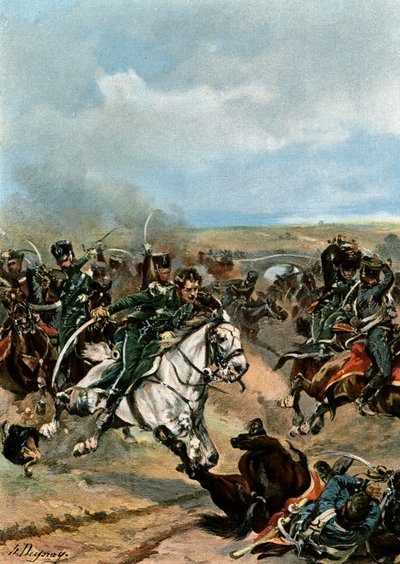 Heroísmo de los oficiales del 20º Cazadores de Henri Louis Dupray