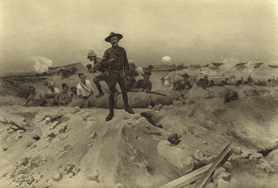 Sitio de Mafeking, 1900 (grabado) de Henri Louis Dupray