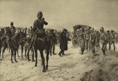 Rendición de Piet Cronje en Paardeberg, 1900 de Henri Louis Dupray