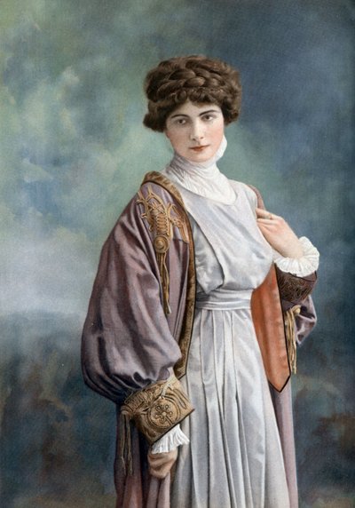 La comediante Melle Paz Ferrer, foto de Henri Manuel del periódico francés "Le Theatre" de octubre de 1908. de Henri Manuel