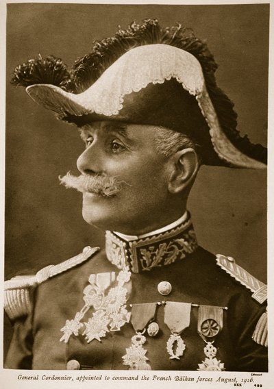 El general Cordonnier, designado al mando de las fuerzas francesas de los Balcanes agosto de Henri Manuel