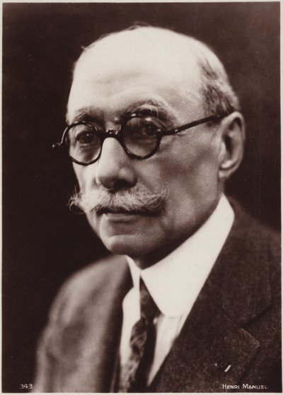 Retrato de André Messager (foto en blanco y negro) de Henri Manuel