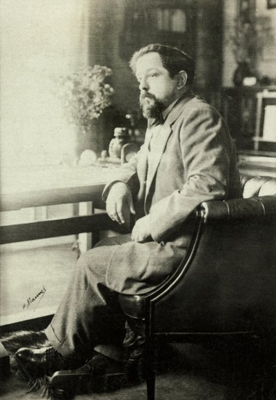 Retrato de Claude Debussy (foto) de Henri Manuel
