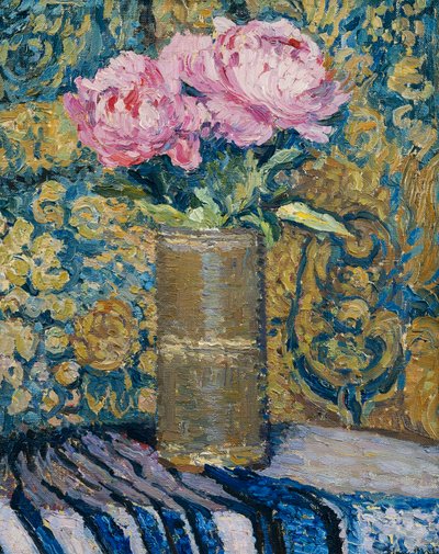 Ramo de peonías de Henri Martin
