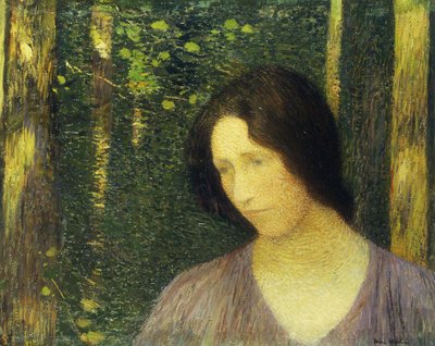 Cabeza de una mujer de Henri Martin