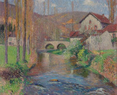Puente de Labastide du Vert visto desde aguas abajo de Henri Martin