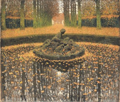 El estanque de la Reina, Versalles, c.1920 de Henri Martin