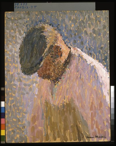 Estudio para excavadores de zanjas, Place De La Concorde (Etude, Terrassiers, Place De La Concorde) (óleo sobre madera) de Henri Martin