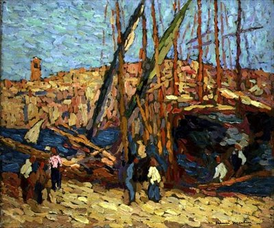 Estudio para Marsella, c.1917 de Henri Martin