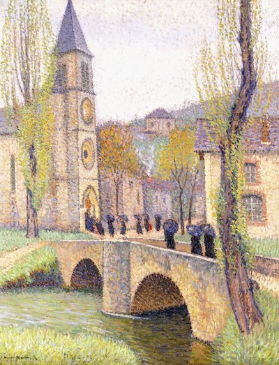 La hora de la misa en Bastide du Vert, c.1920 de Henri Martin