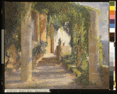 La Pérgola (óleo sobre lienzo) de Henri Martin