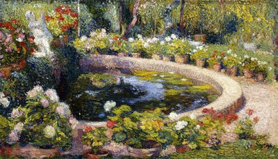 El estanque en Marquayrol, 1919 de Henri Martin