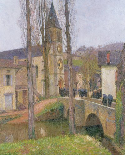 Hora de misa en Labastide du Vert de Henri Martin