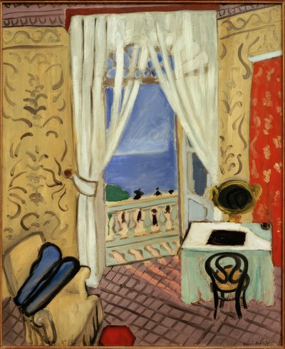(Interior con estuche para violín de Henri Matisse