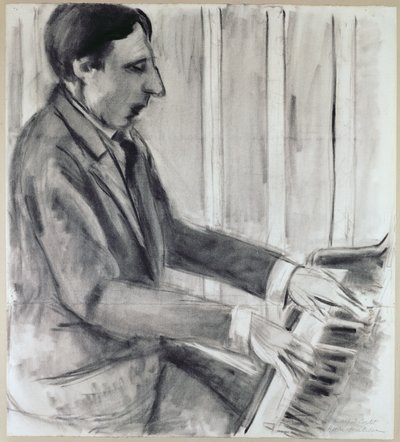 Alfred Cortot (pluma, tinta y acuarela) de Henri Matisse