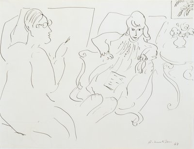 Artista con modelo de Henri Matisse