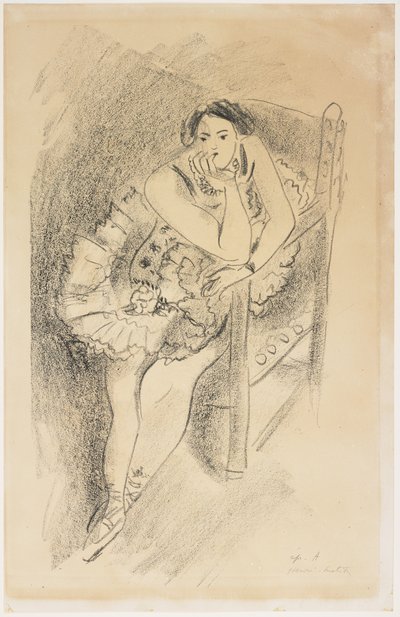 Bailarina en silla de madera de Henri Matisse