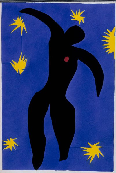 La caída de Ícaro. De "Jazz". Lámina VIII. P. 55 de Henri Matisse