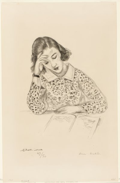Lectura femenina de Henri Matisse