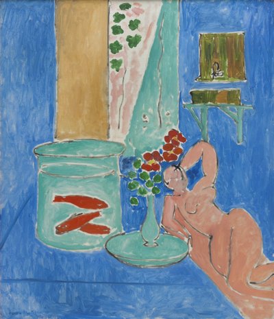 Peces de colores y esculturas de Henri Matisse