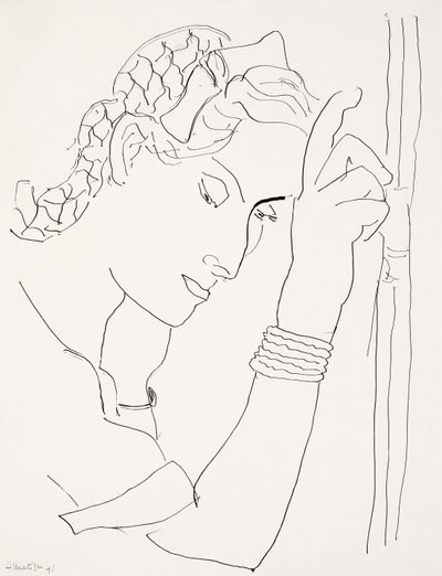 Cabeza de mujer de perfil de Henri Matisse