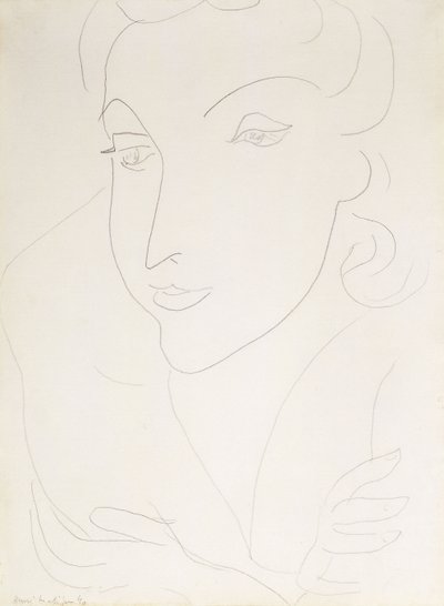 Cabeza de mujer joven de Henri Matisse