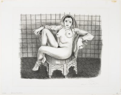 Joven Odalisca Hindú-Seated de Henri Matisse
