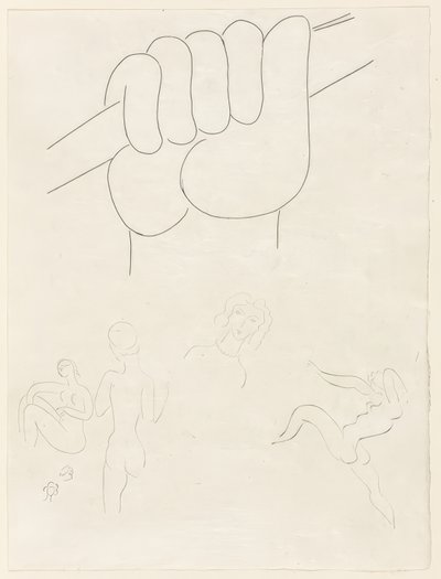 Le Guignon, plato dos de Poesies de Mallarmé de Henri Matisse