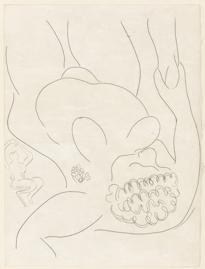 Le Pitre Châtié, lámina cuatro de Poesies de Mallarmé de Henri Matisse
