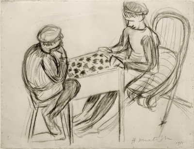 Jugadores de damas de Henri Matisse