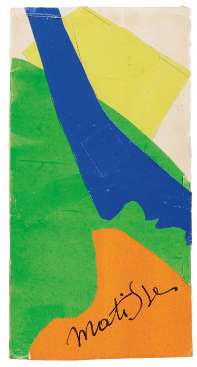Maqueta para la portada del catálogo de la exposición "Henri Matisse, Papiers decoupes". de Henri Matisse