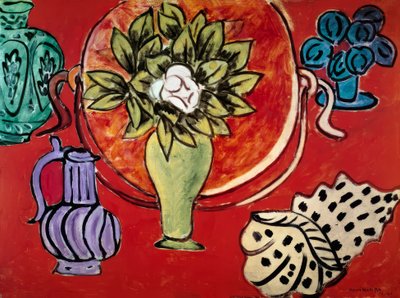 Naturaleza muerta con magnolia de Henri Matisse