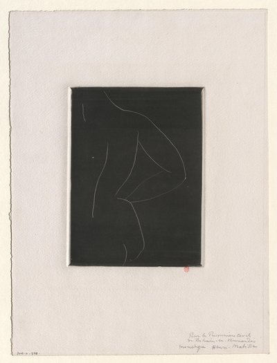 Desnudo de espaldas de Henri Matisse
