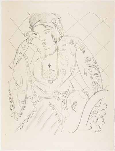 Oriental con cruz trifoliada de Henri Matisse