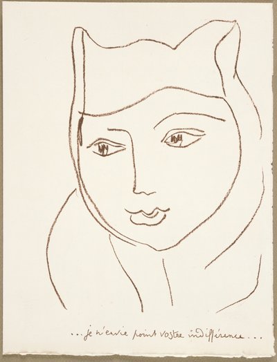 Página de Cartas portuguesas de Henri Matisse