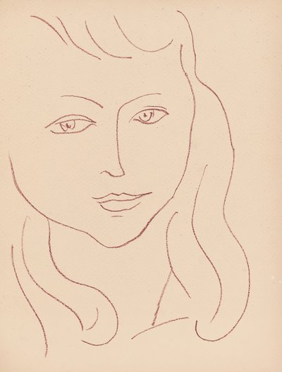 Placa de "Visages de Henri Matisse