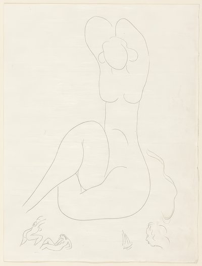 Varios sonetos: "Quelle soie...", lámina 28 de Poesies de Mallarmé de Henri Matisse