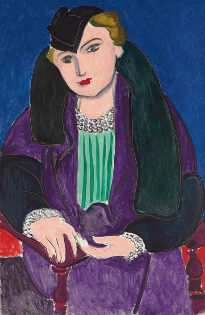 Retrato con abrigo azul, de Henri Matisse