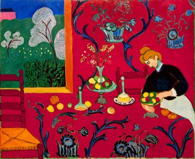 Habitación Roja (Armonía en rojo de Henri Matisse