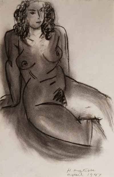 Mujer desnuda sentada de Henri Matisse