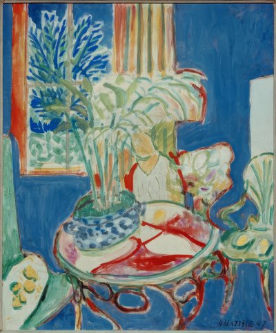 Interior pequeño en azul de Henri Matisse