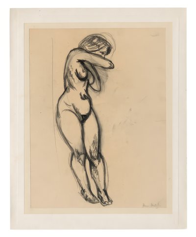 Mujer desnuda de pie, girando hacia su espalda de Henri Matisse