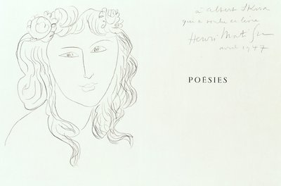 Stéphane Mallarme, Poesía de Henri Matisse