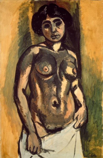 Estudio sobre desnudo dorado-negro de Henri Matisse